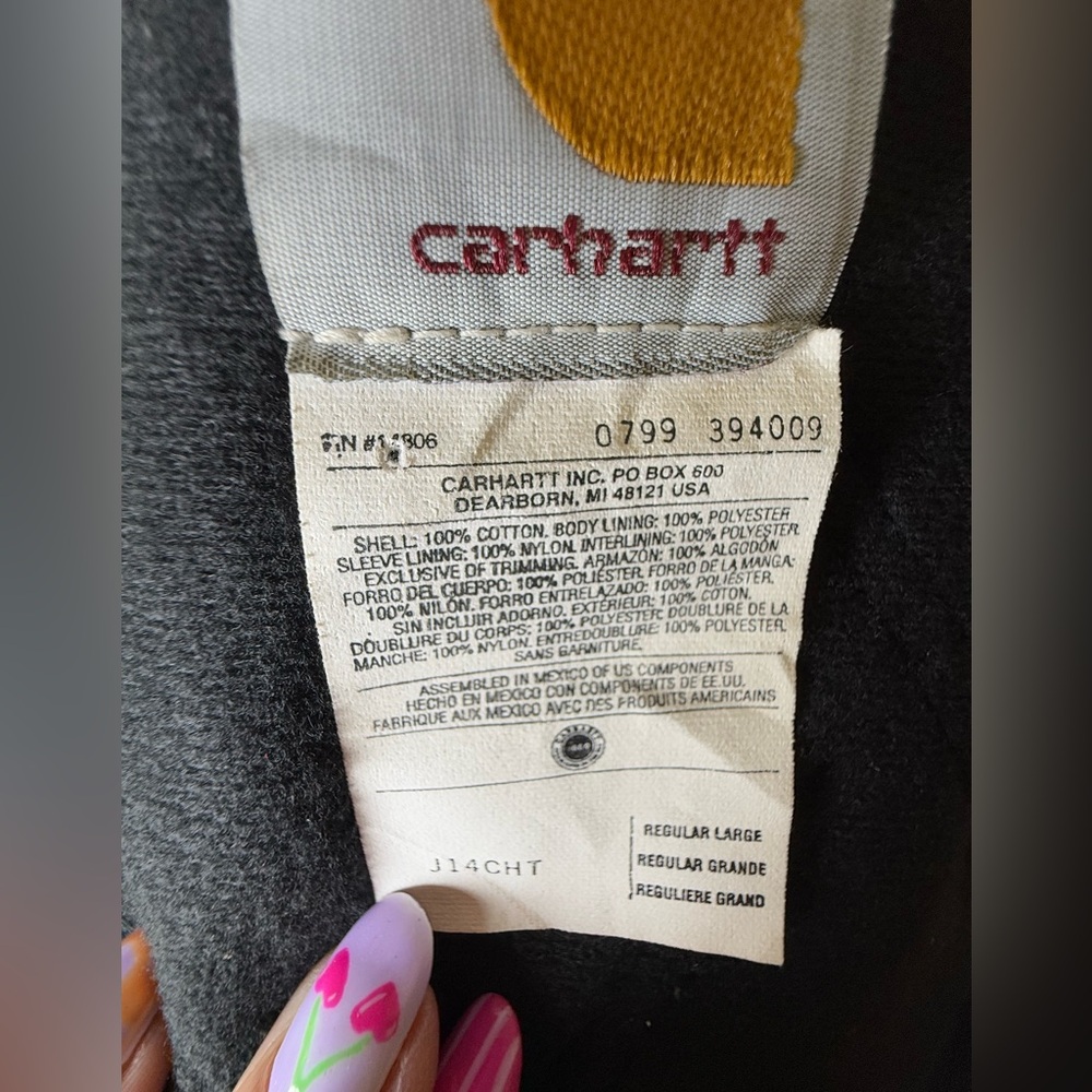 Vintage Carhartt J14‎ Santa Fe Jacket Brown 90s Distressed Workwear USA-Large - Picture 2 of 14